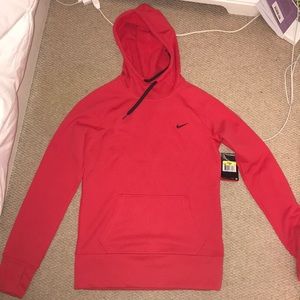 red nike hoodie womens